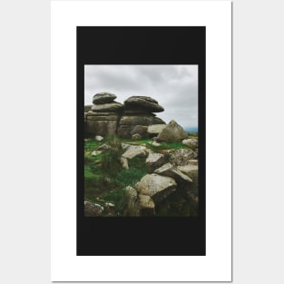 Monumental Prehistoric Rock Formation in Dartmoor National Park Posters and Art